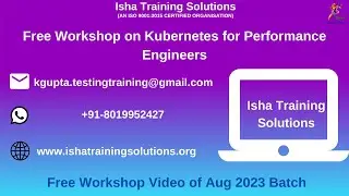 Free Workshop on Kubernetes for Performance Engineers On 19th Aug 2023