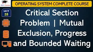 L28: Critical Section Problem | Mutual Exclusion, Progress and Bounded Waiting | Operating System