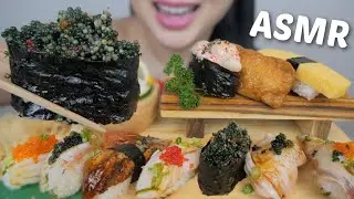 Assorted Aburi Nigiri *The BEST* NO Talking Relaxing Eating Sounds | N.E Let's Eat