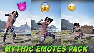 PUBG EMOTES PACK FOR LOBBY EDITS - ATTITUDE EMOTES PACK HD 🥵-JOKER SET- KILLING MACHINE SET EMOTE🔥
