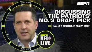 Adam Schefter on the Patriots latest plans with the No. 3 overall pick | NFL Live