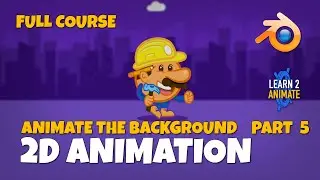 Animate the Background Part 05  in Grease Pencil in  Blender 3.4 Beginner Course