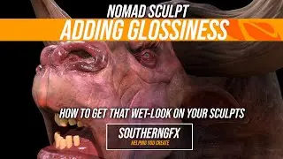 Nomad sculpt - adding glossiness to a character