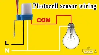 photocell sensor wiring practical video