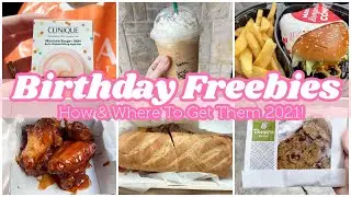 BIRTHDAY FREEBIES 2021 | HOW + WHERE TO GET FREE STUFF ON YOUR BIRTHDAY | Shop With Me