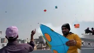 🤯Kite Fighting Vlog😍Desi Boy Flying Kite😱Kite Flying 😋#vlog 😂kite lover