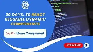 How to Build Dynamic Menu Component in React | Click Outside to Close | Professional CSS | Smooth UI