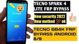 ALL TECNO FRP BYPASS BY CM2||TECNO SPARK 4 LITE (TECNO BB4K) FRP BYPASS ANDROID 9/10 NEW MATHOD 2022