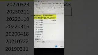 Excel Trick ‼️ Convert Numbers Into Correct Date Format 😍 | Excel Tips And Tricks✅ 