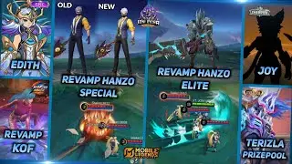 JOY NEW SKIN CHAMPION 2025, REVAMP HANZO SKIN SPECIAL, EDITH EPIC, REVAMP KOF - MLBB UPCOMING SKIN