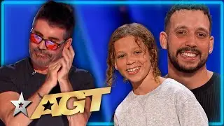 Father and Son Duo Get a Standing Ovation on America's Got Talent 2024!