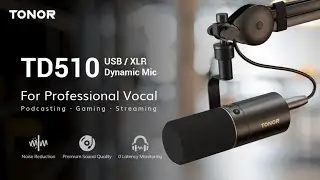 TONOR TD510 USB/XLR Microphone for Gaming, Streaming, YouTube, Podcasting, Singing