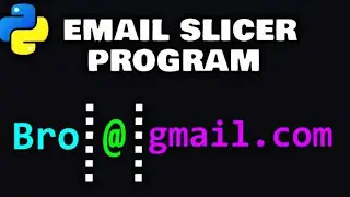 Python email slicer exercise 📧