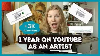 1 Year on Youtube as an Artist, Start an Art Youtube Channel, 6 Months to Get Monetized