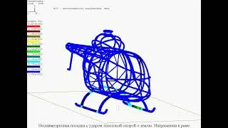 16 Зенит 95   Несимметричная посадка с ударом о землю