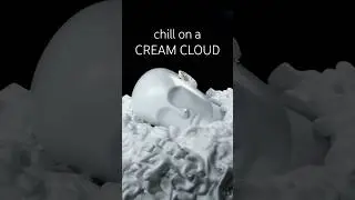 Chill on a CREAM CLOUD ☁️ #ASMR #shorts