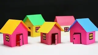 How to make Paper House -for school project - Paper Craft