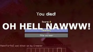 What Noobs do in MINECRAFT: Fighting Mobs