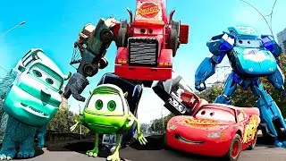 Lightning McQueen TRANSFORMERS in Real Life 2024 disney cars 4 PIXAR