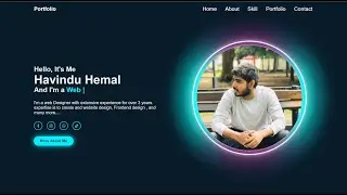 Personal Portfolio Website using HTML CSS  &  JavaScript | How to Create Personal Website