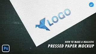 How to Create a Pressed Paper Mockup in Photoshop | FREE PSD Included