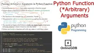 Python | Function | Arbitrary Arguments