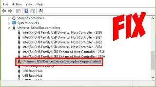 How to Fix Unknown USB Device (Device Descriptor Request Failed) Error