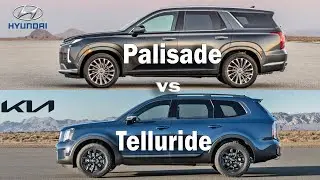 2023 Hyundai Palisade vs Kia Telluride Luxury SUV Compare