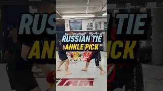 Simple Ankle Pick Set Up From a Russian Tie #wrestling #jiujitsu #mma