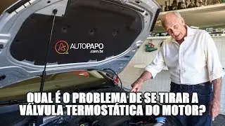 Qual é o problema de se tirar a válvula termostática do motor?