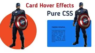 Pure CSS card hover effects