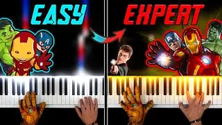 The Avengers Theme | EASY to EXPERT but...