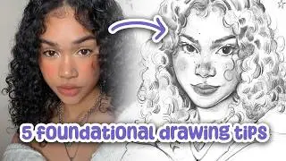 5 FOUNDATIONAL Drawing Tips For Beginners ✦ these are game changer!