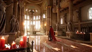 King Arthur Castle Interior Environment / Unreal Engine