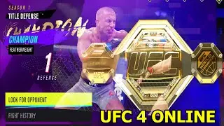 GETTING THE BELT! UFC 4 ONLINE CHAMPION