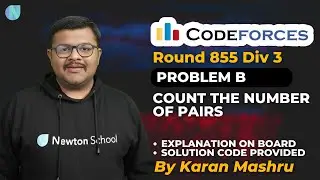 Codeforces Round 855 Div 3 | Problem B : Count The Number Of Pairs Solution |Explanation+Code| Hindi