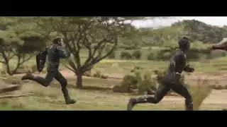 Captain America and Black Panther Running | Avengers: Infinity War