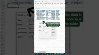Data Entry  || 