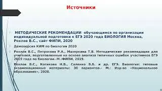 Методические рекомендации по преодолению типичных ошибок при выполнении КИМ ЕГЭ по биологии