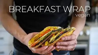 CRUNCHY Tofu Breakfast Wrap Recipe | EASY vegetarian meal idea!