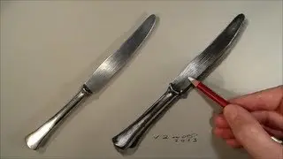 Realism Challenge #4 Drawing a Knife, Time Lapse