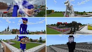 Shin Sonic Vs SCP Entities Minecraft Mod