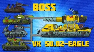 Battle of steel monsters and BOSS VK 50.02 EAGLE - Universal tanks