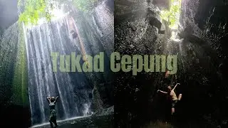 Walkthrough the canyon to discover the hidden waterfall in an open cave: Tukad Cepung [Bali Walk]