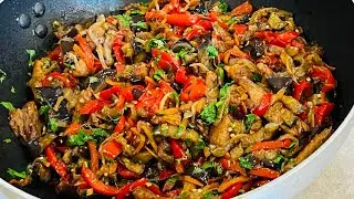 ВКУСНЕЕ НИЧЕГО НЕ ЕЛА ! НИКАК НЕ НАДОЕСТ ! БАКЛАЖАНЫ с МЯСОМ !!!