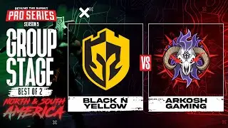 Black N Yellow vs Arkosh Game 1 - BTS Pro Series 9 AM: Group Stage w/ rkryptic & neph