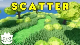 How To Scatter Grass And Trees On Terrain - Godot 4 Tutorial In 4 Minutes