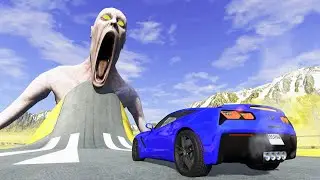 Epic Escape From The Shy Guy (SCP-096) | Cars VS Giant Bulge With SCP | BeamNG Drive