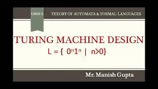 Ex 5.1  Turing Machine of L = { 0^n 1^n  }