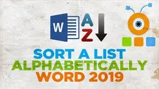 How to Sort a List Alphabetically in Word 2019